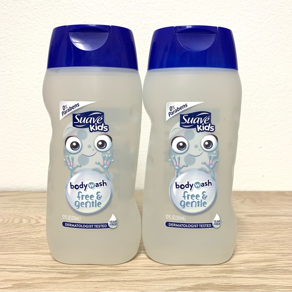 Suave Kids Free & Gentle Body Wash 12oz Tear Free Dye Free Lot of 2 Bath Soap - Picture 1 of 4
